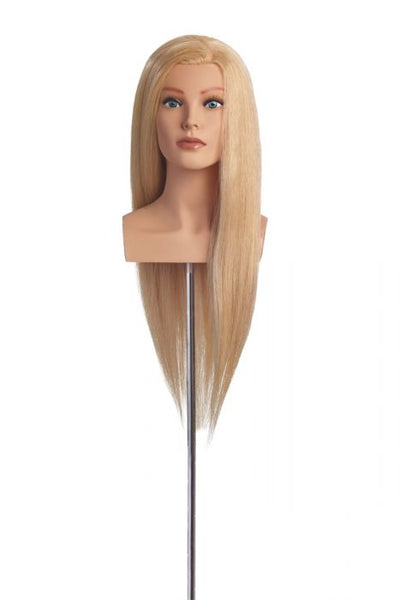 Gigi Extra Thick Dark Blonde 100% Human Hair Cosmetology Mannequin Head by Celebrity