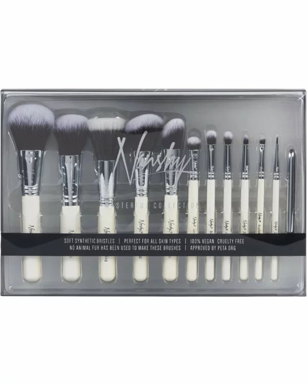 Nanshy Masterful Collection Pearlescent White Brush Set