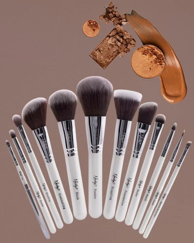 Nanshy Masterful Collection Pearlescent White Brush Set